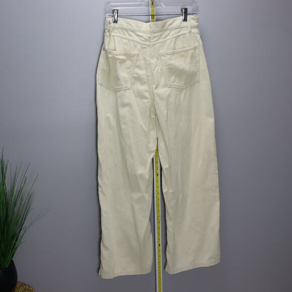 BDG High & Wide Corduroy Pants Ivory Size 30 (10) - Picture 2 of 5